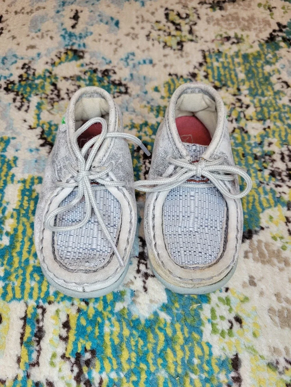 Twisted X Chukka Driving Moccasins in Grey, Size Toddler 7 Medium